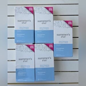 Summer's Eve Vaginal Douche, Extra Cleansing Vinegar & Water, 4.5 oz 5 Pk  